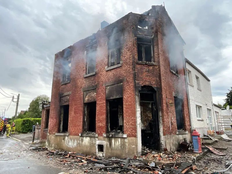 Habitation incendiée à Liège